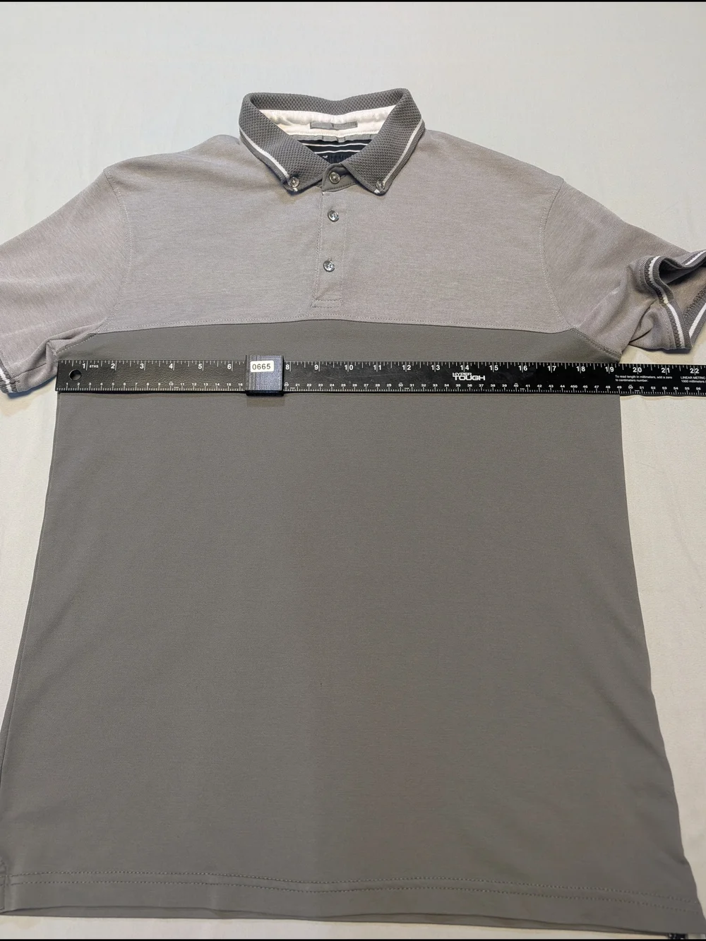 Denim & Flower Gray Polo Men's Size Small Short-Sleeve
